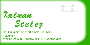 kalman stelcz business card